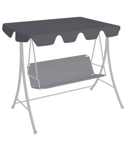 Baldacchino per Dondolo da Giardino Antracite 150/130x70/105cm