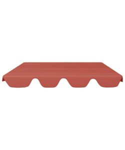 Baldacchino per Dondolo da Giardino Terracotta 150/130x70/105cm