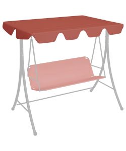 Baldacchino per Dondolo da Giardino Terracotta 150/130x70/105cm