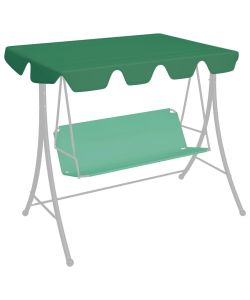 Baldacchino per Dondolo da Giardino Verde 150/130x70/105 cm