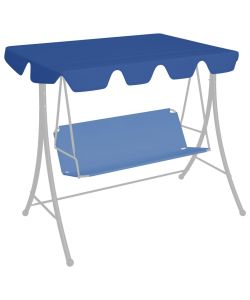 Baldacchino per Dondolo da Giardino Blu 150/130x70/105 cm