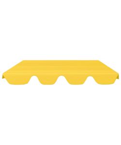 Baldacchino per Dondolo da Giardino Giallo 150/130x70/105 cm