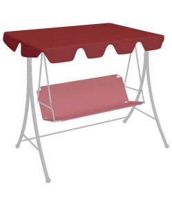 Baldacchino per Dondolo da Giardino Rosso Vino 150/130x70/105cm