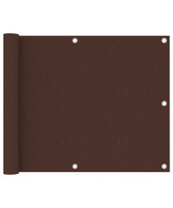 vidaXL Paravento da Balcone Impermeabile Marrone 75x600 cm - Privacy e Comfort
