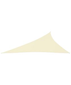 Parasole a Vela Oxford Triangolare 4x5x6,4 m Crema