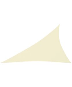 Parasole a Vela Oxford Triangolare 4x5x6,4 m Crema