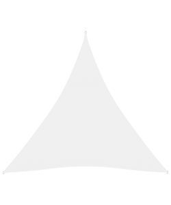 Parasole a Vela Oxford Triangolare 3x3x3 m Bianco