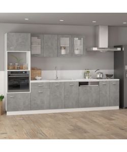 Armadio Inferiore Grigio Cemento 60x46x81,5 cm in Truciolato