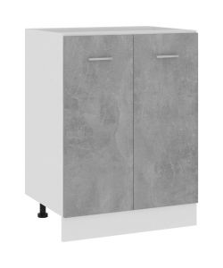Armadio Inferiore Grigio Cemento 60x46x81,5 cm in Truciolato