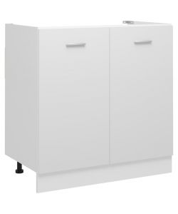 Armadio Inferiore per Lavabo Bianco 80x46x81,5 cm in Truciolato