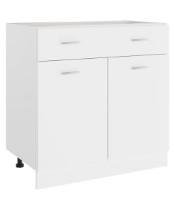 Armadio con Cassetto Bianco 80x46x81,5 cm in Truciolato