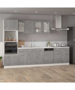 Armadio con Cassetto Grigio Cemento 80x46x81,5 cm in Truciolato