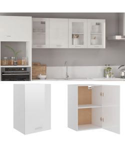 Armadio Sospeso Bianco Lucido 39,5x31x60 cm in Truciolato