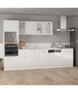 Armadio Sospeso Bianco Lucido 39,5x31x60 cm in Truciolato