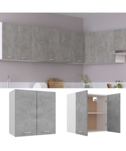 Armadio Sospeso Grigio Cemento 60x31x60 cm in Truciolato