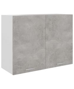 Armadio Sospeso Grigio Cemento 80x31x60 cm in Truciolato