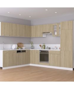 Armadio per Forno Rovere Sonoma 60x46x81,5 cm in Truciolato