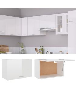 Armadio Sospeso Bianco Lucido 60x31x40 cm in Truciolato