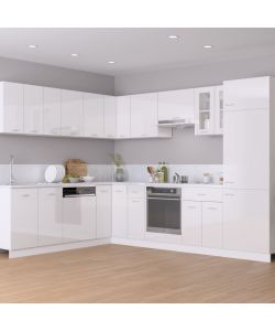 Armadio Sospeso Bianco Lucido 60x31x40 cm in Truciolato