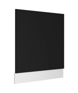 Pannello Lavastoviglie Nero 59,5x3x67 cm in Truciolato
