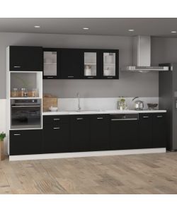 Pannello Lavastoviglie Nero 59,5x3x67 cm in Truciolato