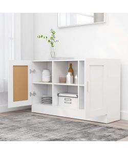 vidaXL Credenza Bianca in Legno Multistrato - 120x30,5x70 cm