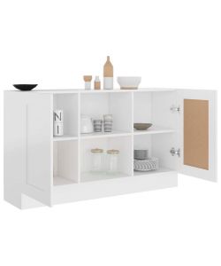 vidaXL Credenza Bianca in Legno Multistrato - 120x30,5x70 cm