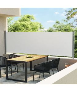Tenda Laterale Retrattile per Patio 140x600 cm Crema