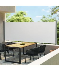 Tenda Laterale Retrattile per Patio 600x160 cm Crema