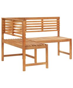 Panca da Giardino ad Angolo 140 cm Legno Massello Acacia