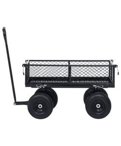  Carrello a Mano da Giardino Nero 250 kg