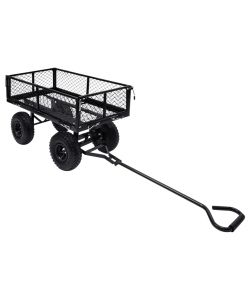  Carrello a Mano da Giardino Nero 250 kg