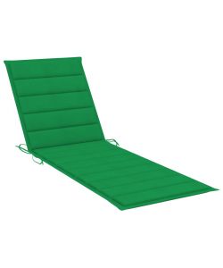 Cuscino per Lettino Verde 200x60x3 cm in Tessuto