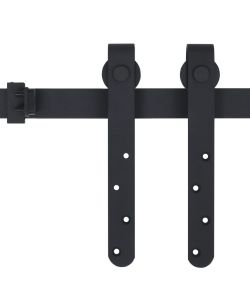 Kit Mini Porta Scorrevole Stalla in Acciaio al Carbonio 122 cm