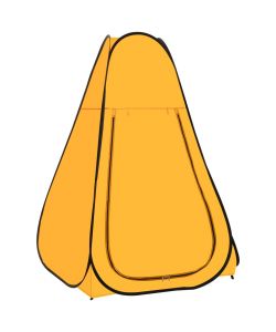 Tenda Doccia da Campeggio Apribile Gialla
