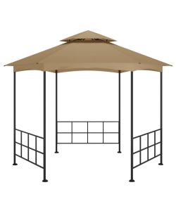 Gazebo con Pareti Laterali 3,1x2,7 m Tortora
