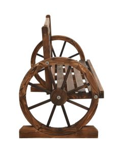 Panchina da Giardino 122 cm in Legno Massello di Abete 313891