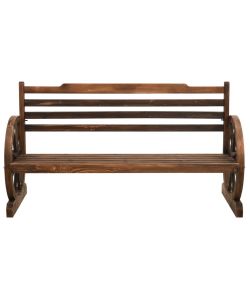 Panchina da Giardino 142 cm in Legno Massello di Abete