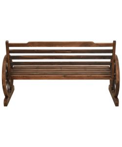 Panchina da Giardino 142 cm in Legno Massello di Abete