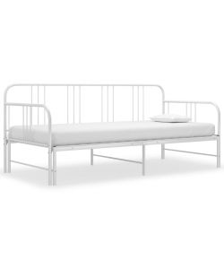 vidaXL Divano Letto Estraibile Bianco in Metallo 90x200 cm - Comodo e Versatile