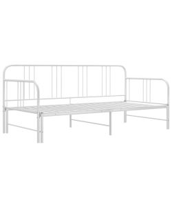 vidaXL Divano Letto Estraibile Bianco in Metallo 90x200 cm - Comodo e Versatile