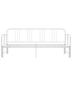 Telaio Divano Letto Estraibile Bianco in Metallo 90x200 cm