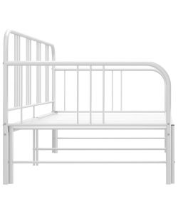 vidaXL Divano Letto Estraibile Bianco in Metallo 90x200 cm - Comodo e Versatile
