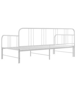 vidaXL Divano Letto Estraibile Bianco in Metallo 90x200 cm - Comodo e Versatile