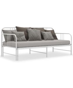 vidaXL Divano Letto Estraibile Bianco in Metallo 90x200 cm - Comodo e Versatile