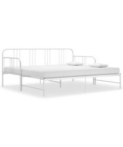 vidaXL Divano Letto Estraibile Bianco in Metallo 90x200 cm - Comodo e Versatile