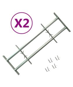 Grate per Finestre Regolabili 2 pz 700-1050 mm