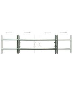 Grate per Finestre Regolabili 2 pz 1000-1500 mm