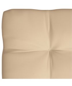 Cuscino per Divano in Pallet Beige 120x80x10 cm