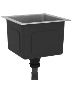 Lavello da Cucina 1 vasca in Acciaio Inox 30x30x20 cm
